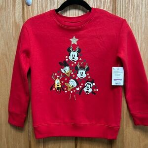 Girl’s Disney favorites Christmas Sweatshirt. NWT. Size 8